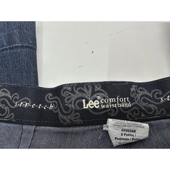 Womens Lee Comfort Waistband Denim Jeans Size 8 Petite - Picture 2 of 11
